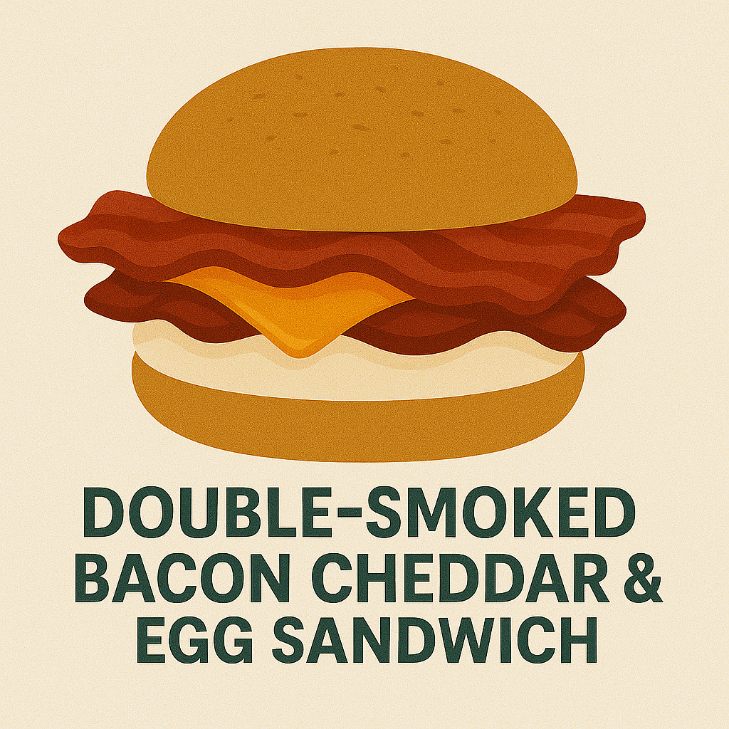 Double-Smoked Bacon Cheddar & Egg Sandwich
