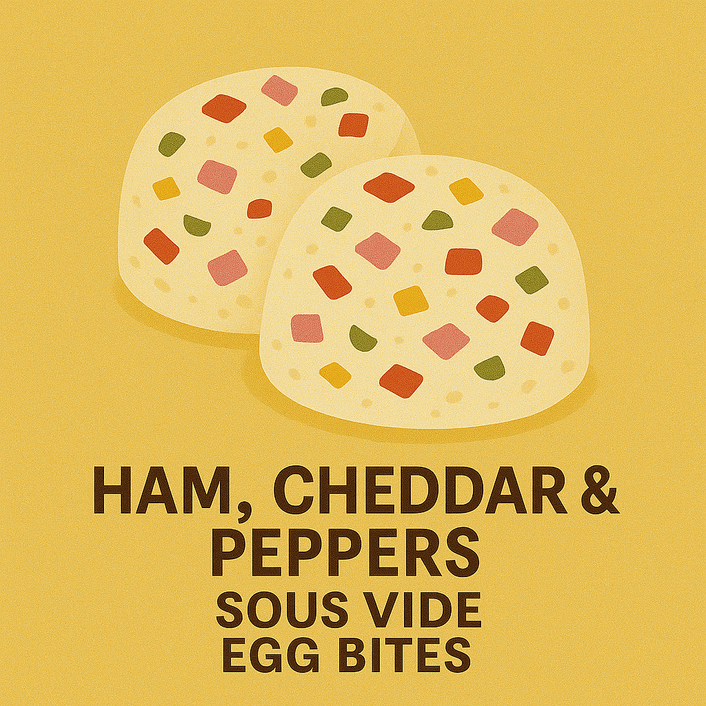 Ham, Cheddar & Peppers Sous Vide Egg Bites