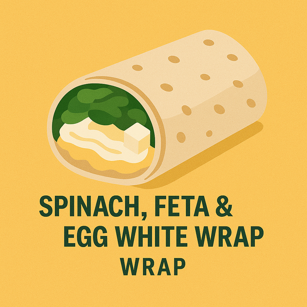 Spinach, Feta & Egg White Wrap